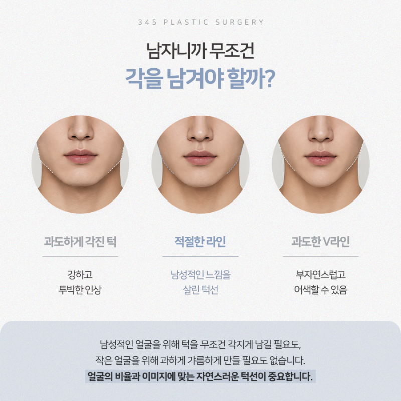 남자 사각턱수술, 갸름하기보다 자연스러운 턱선이 중요한 이유 사진 4